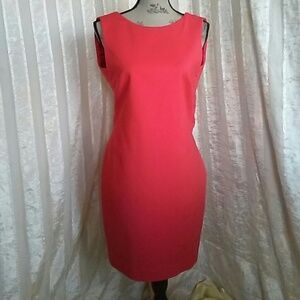 Zara Basic Red  V Backless Dress
